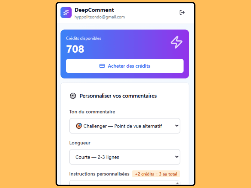 Choix du ton de voix